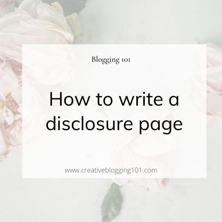 disclosure page