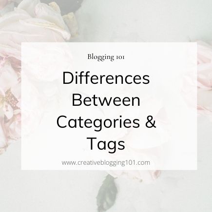 difference between categories and tags