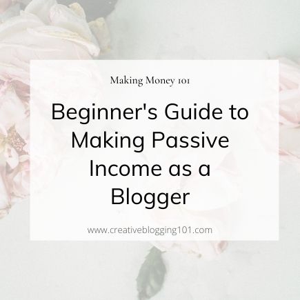 earning passive income as a blogger